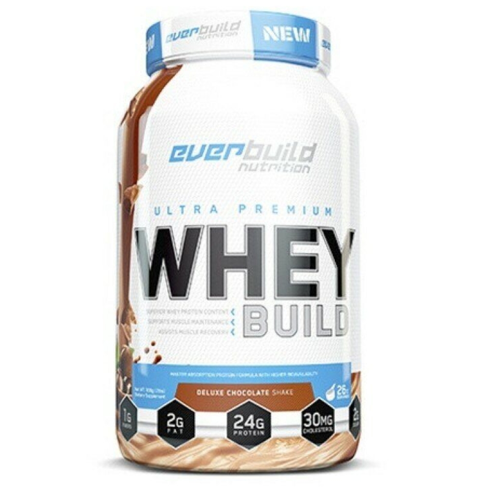 Протеин Ever build nutrition Ultra Whey Build Сывороточный протеин 908 g Шоколадный коктейль делюкс