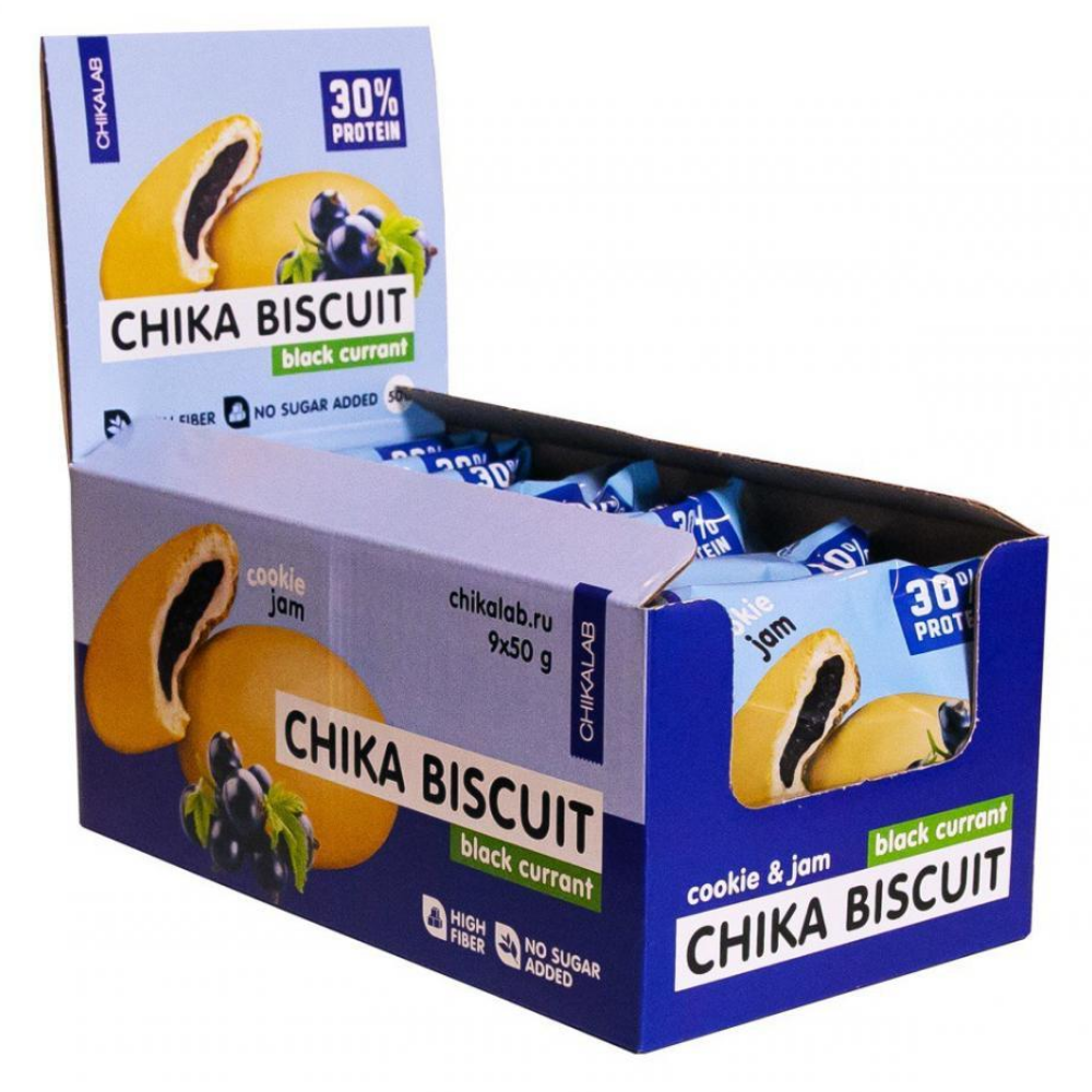Диетическое питание Chikalab Печенье 50 g Черная смородина